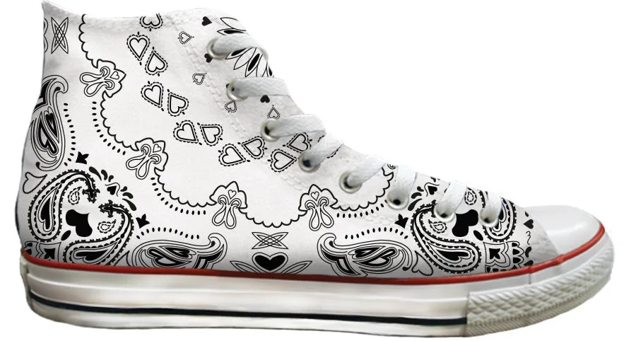 Ease Motion Zip Closure Baggins Original Hi Top Bandana White