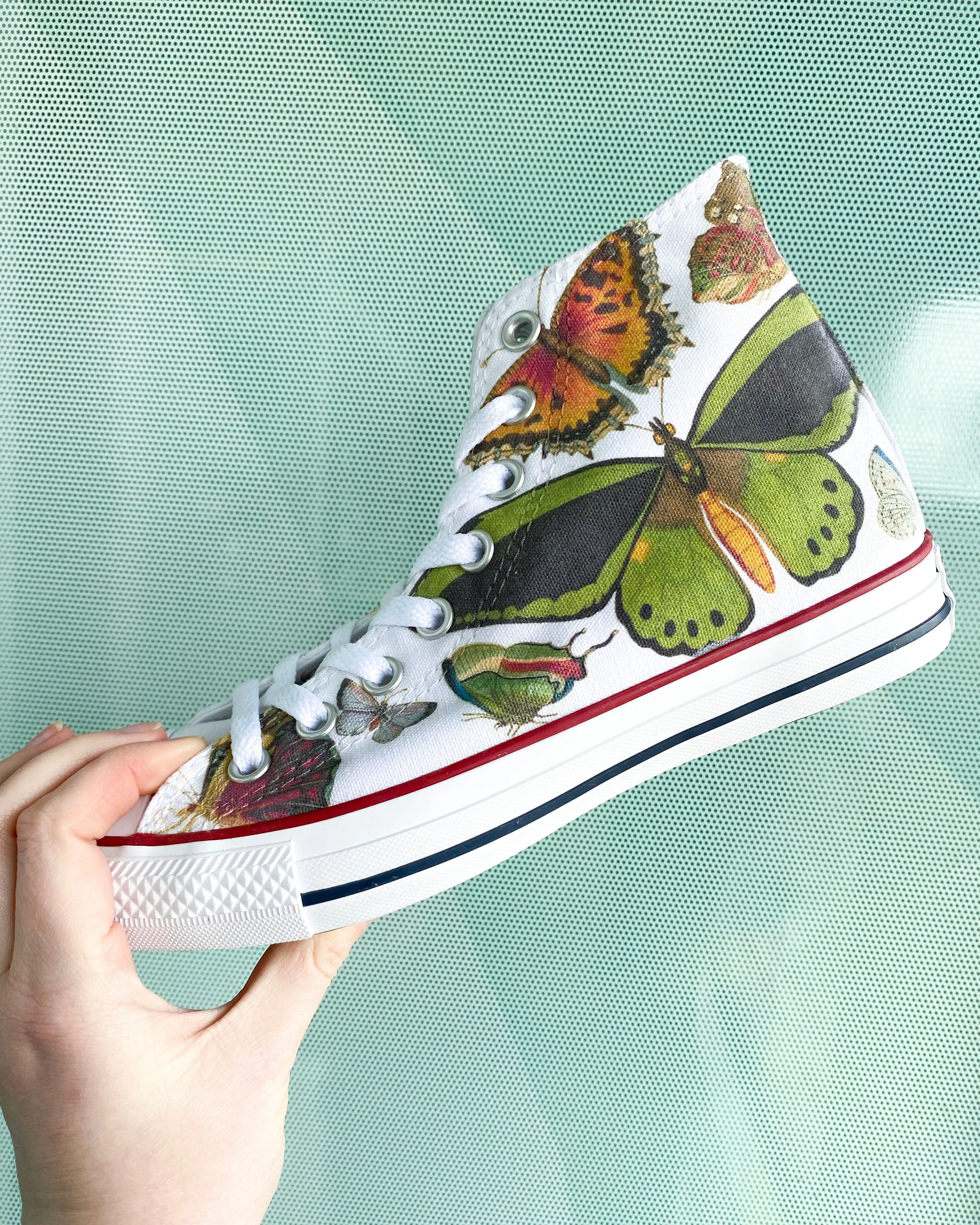 Baggins Original Hi Top Botanical Butterflies Fashionable Style