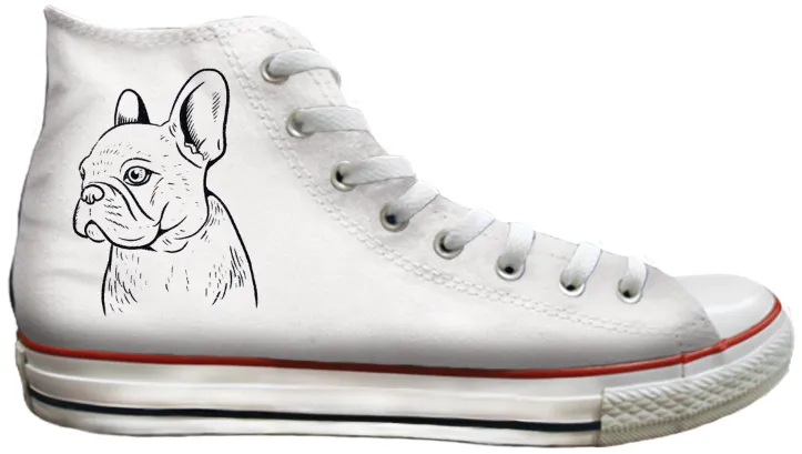 Baggins Original Hi top French Bulldog Understated Style Suede