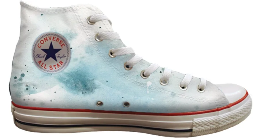 Break Time Baggins Original Hi Top Gabby Guglielmi Watercolour Whales