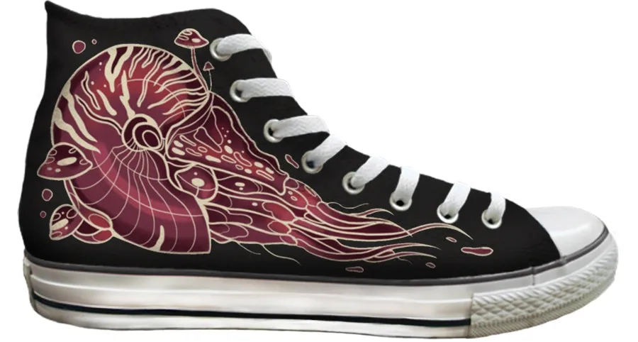 Smart Steps Runway Pop Baggins Original Hi Top Lauren Carr Nautilus & Mushrooms