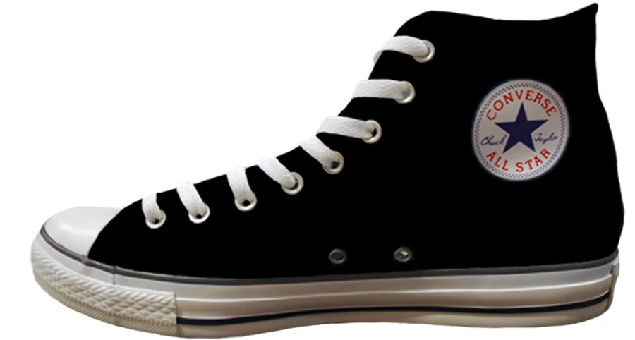 Baggins Original Hi Top Lauren Carr Nautilus & Mushrooms Lime Fresh