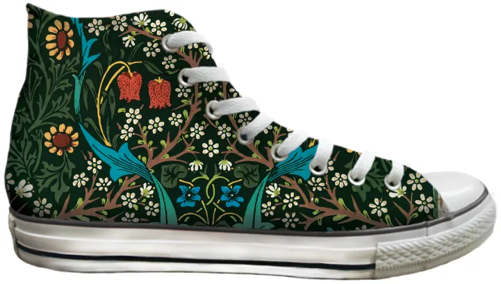 Vegan Material Baggins Original Hi Top Morris Meadow Floral