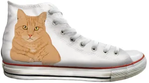 Airy Feel Smart Tread Baggins Original Hi Top Orange Tabby Cat