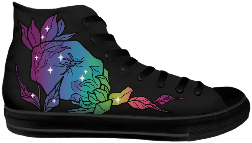 Baggins Original Hi Top Tattoo Zoo Kara Harrison Rainbow Mosquito in Amber Uni Life Off Duty