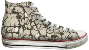 Baggins Original Hi Tops Ornamental Blackwork Breathe Comfort