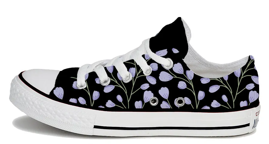 Baggins Original Low Top Blue Floral Smooth Lining