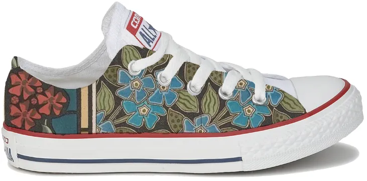 Mobility Ease Baggins Original Low Tops Art Nouveau Mixed Collage