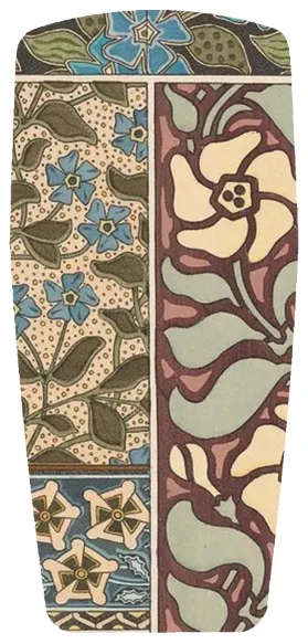 Footstep Care Ankle Strap Baggins Original Low Tops Art Nouveau Mixed Collage