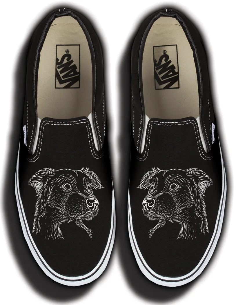 Day Out Comfy Walk Fit Baggins Original Slip on Border Collie
