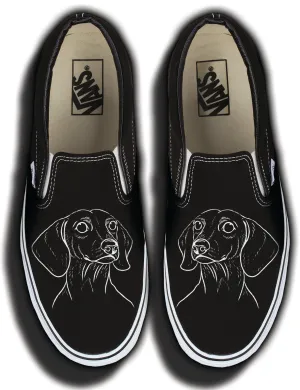 Easy Travel Wear Quick Comfort Baggins Original Slip on Dachshund