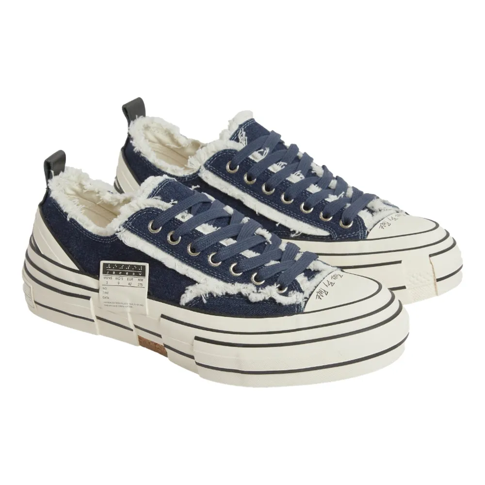 Practical Design Thick sole XVESSEL X PEACE AND AFTER G.O.P. LOWS DENIM-BLUE DENIM
