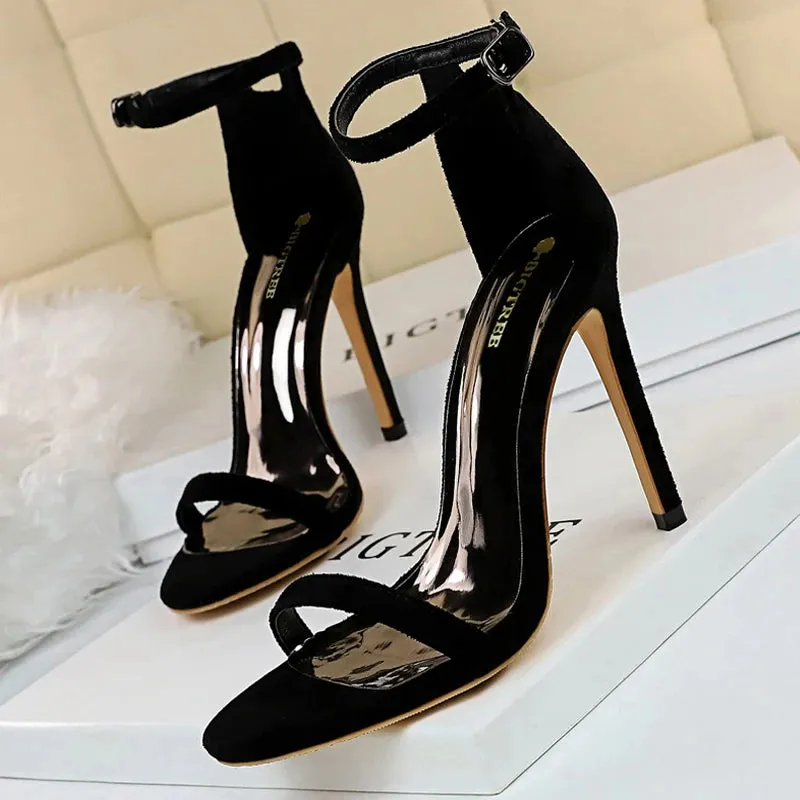 BIGTREE Shoes Summer Women Sandals Sexy Stiletto Heels Sandals Ladies Shoes High Heels 2025 New Heeled Sandals Lady Sandals Quick On Access