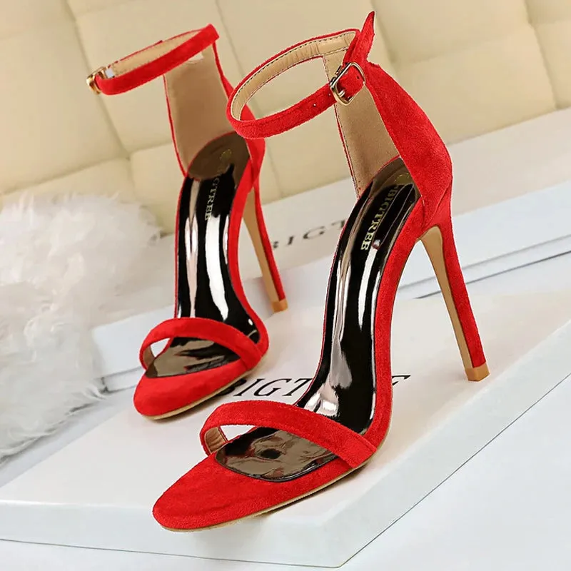 BIGTREE Shoes Summer Women Sandals Sexy Stiletto Heels Sandals Ladies Shoes High Heels 2025 New Heeled Sandals Lady Sandals Quick On Access