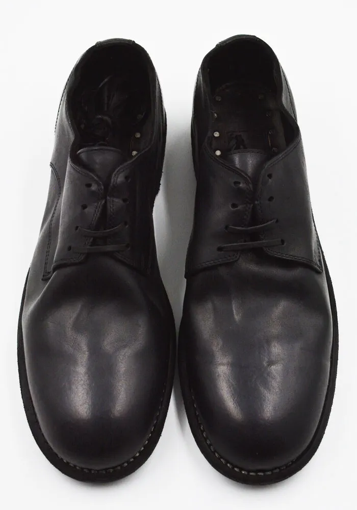 Casual Sporty GUIDI 992 DONKEY FULL GRAIN LEATHER CLASSIC DERBY SHOES BLACK (New Season)