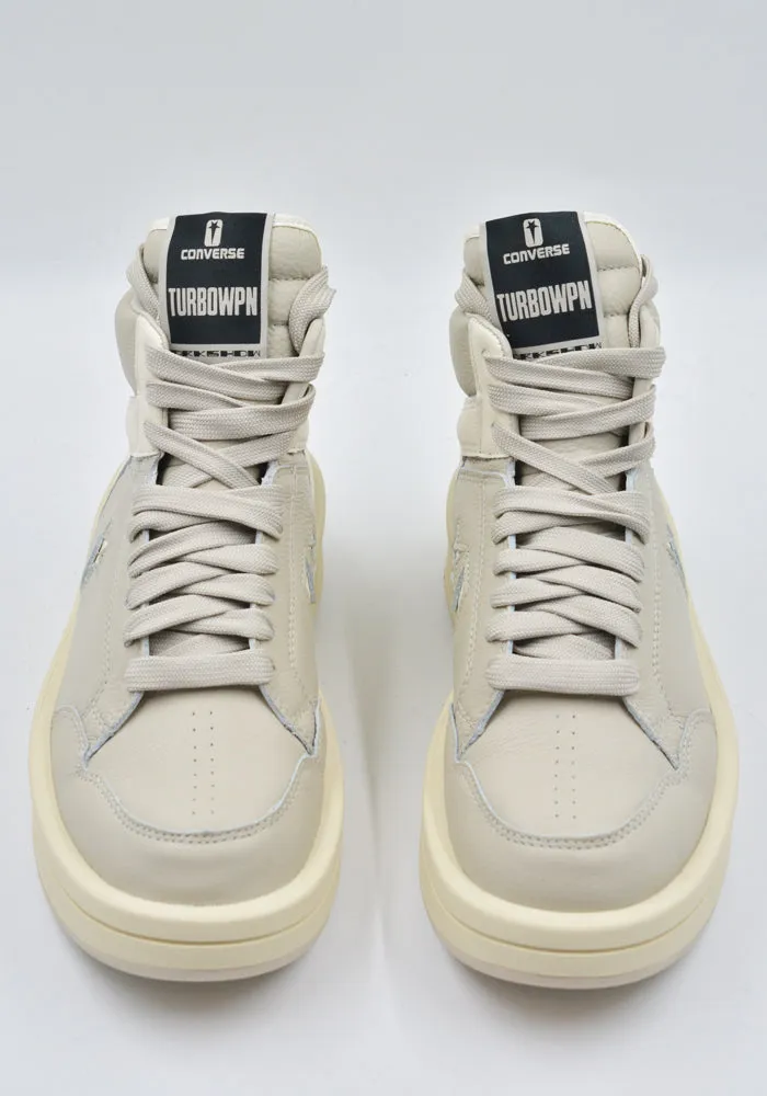 Quick Run Strong Traction RICK OWENS DRKSHDW X CONVERSED DC02DX960 A10R0 TURBOWPN MID-TOP SNEAKERS OYSTER