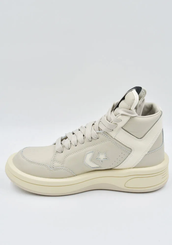 Rigidity to Flex Ratio RICK OWENS DRKSHDW X CONVERSED DC02DX960 A10R0 TURBOWPN MID-TOP SNEAKERS OYSTER