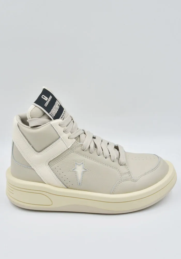 Comfortable indoor shoes RICK OWENS DRKSHDW X CONVERSED DC02DX960 A10R0 TURBOWPN MID-TOP SNEAKERS OYSTER