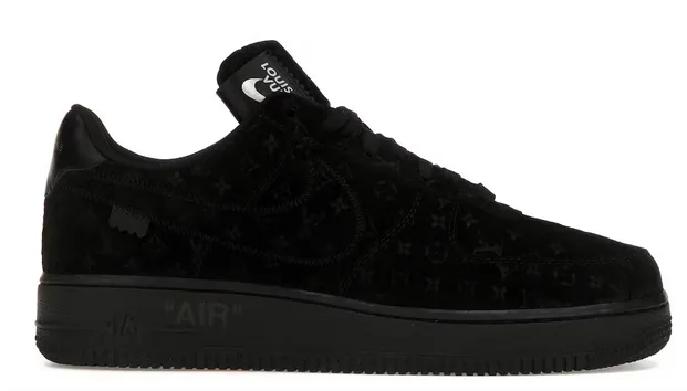 Maximum Grip Louis Vuitton Nike Air Force 1 Low By Virgil Abloh Black