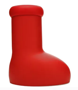 Plush traction Non Slip Traction MSCHF Big Red Boot