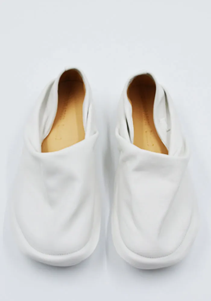 Cushioned Memory Foam comfortable top CAMPER x ISSEY MIYAKE K101074-003 PEU FROM LEATHER SHOES WHITE (New Arrivals FW25)