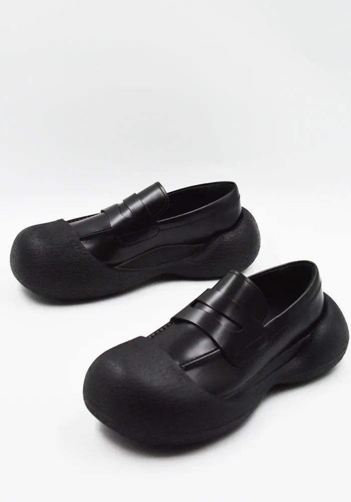 CAMPERLAB A500025-001 CARAMBA LEATHER  MOCASINES BLACK (New Arrivals FW25) Neutral Stride Thermoregulating