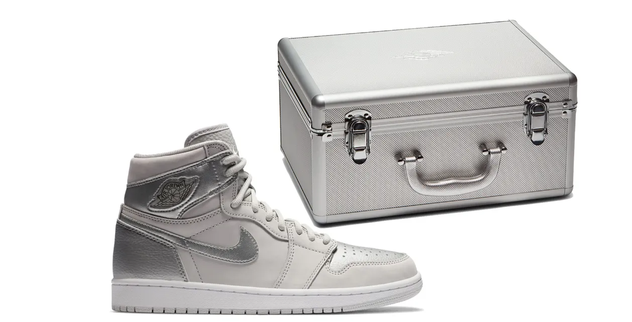 Urban Jungle Flat Wear Jordan 1 Retro High CO Japan Neutral Grey (Suitcase)