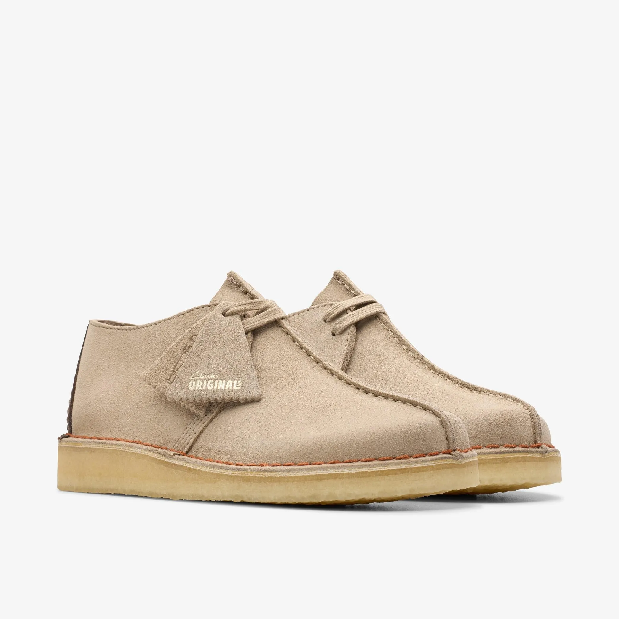 Supportive Design Platform Style CLARKS ORIGINAL DESERT TREK-SAND SUEDE