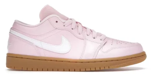 LaceUpDesign Cushion Feel Jordan 1 Low Arctic Pink Gum (Women's)