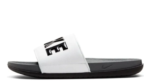 Elastic Bands Nike Offcourt Slide Dark Grey Black White