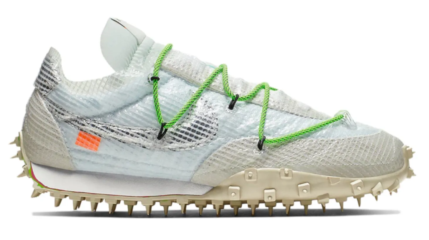 Nike Waffle Racer Off-White White (W) Stretchable Fabric Stylish Appearance