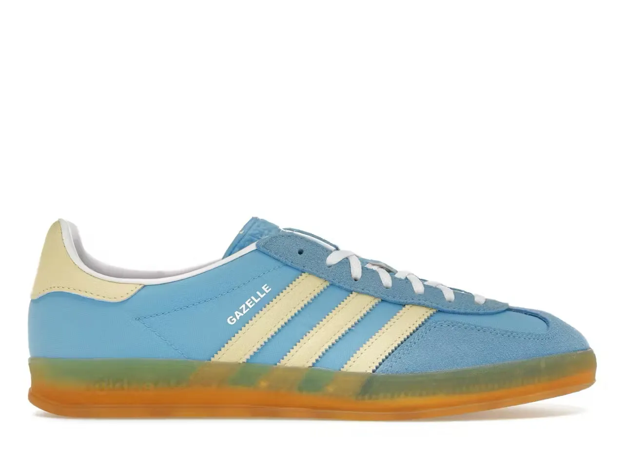 Adidas Gazelle Indoor Semi Blue Burst Almost Yellow Outdoor shoes