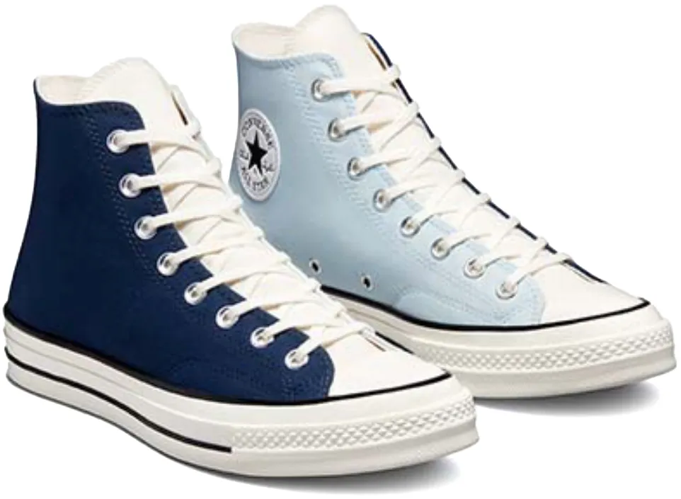 Breathable Design Converse Chuck Taylor All Star 1970s Hi Top Nautical Tri-Blocked Navy/Aqua Mist/Egret