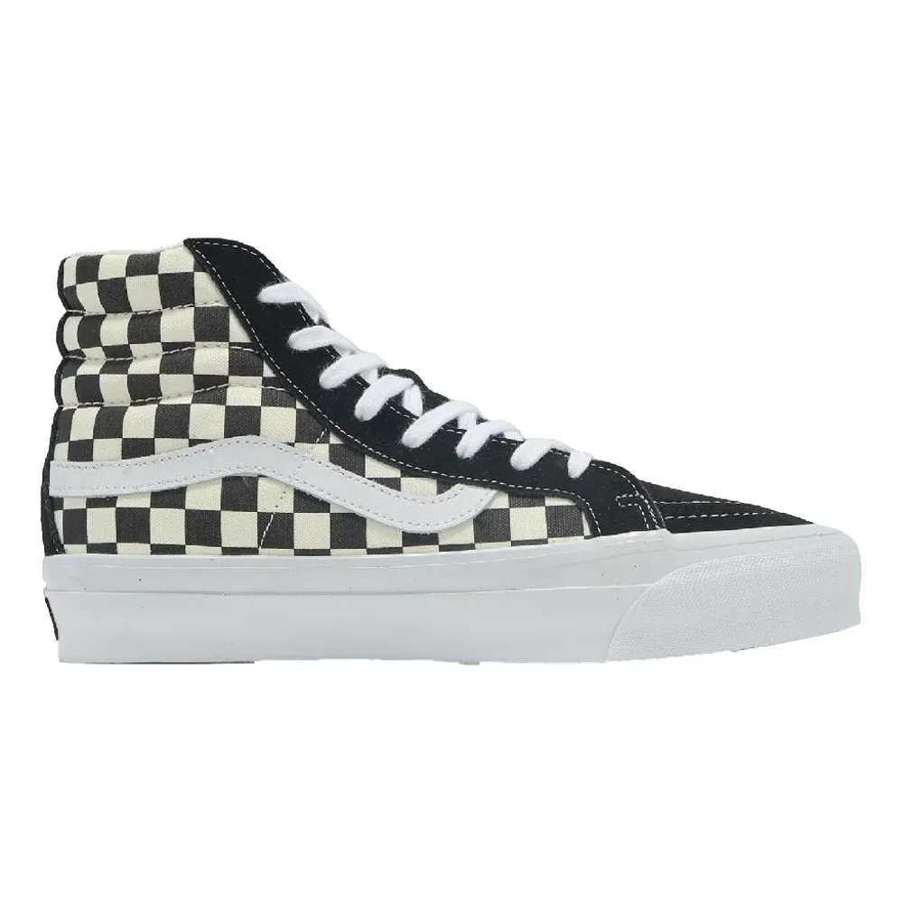 VANS SK8-HI REISSUE 38-LX CHECKERBOARD BLACK/OFF WHITE trendy touch Hot Weather