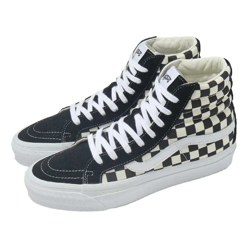 VANS SK8-HI REISSUE 38-LX CHECKERBOARD BLACK/OFF WHITE Comfortable Cushion Style focused