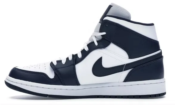 Outdoor Use Thermoformed Heel Cup Jordan 1 Mid White Metallic Gold Obsidian