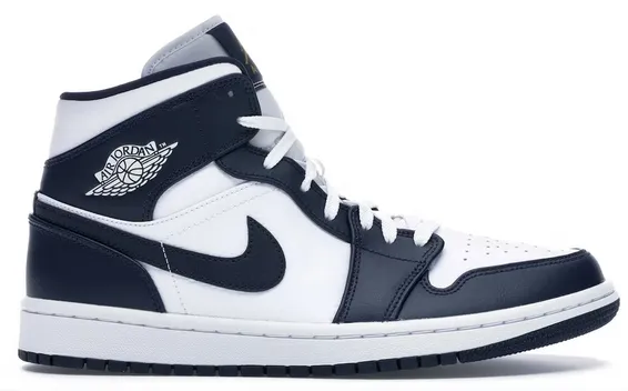 Rollbar Torsion Control Jordan 1 Mid White Metallic Gold Obsidian