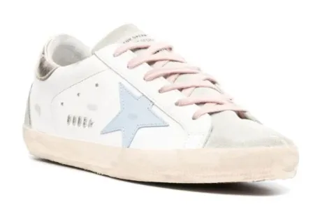 Golden Goose Super-Star White Ice Powder blue (W) Sweat Control