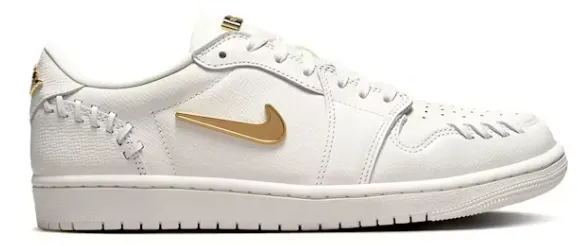 Waterproof Coating Jordan 1 Low Method of Make Sail Metallic Gold (Women's)