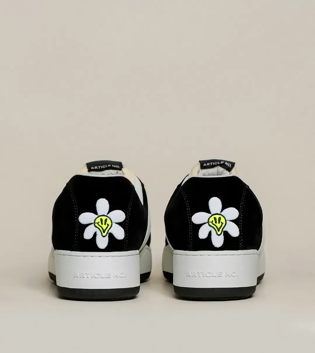High Top Style ARTICLE NO. BURGER SKATE PANDA SNEAKERS-WHITE/BLACK