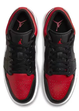 Structured ease Jordan 1 Low Alternate Bred Toe