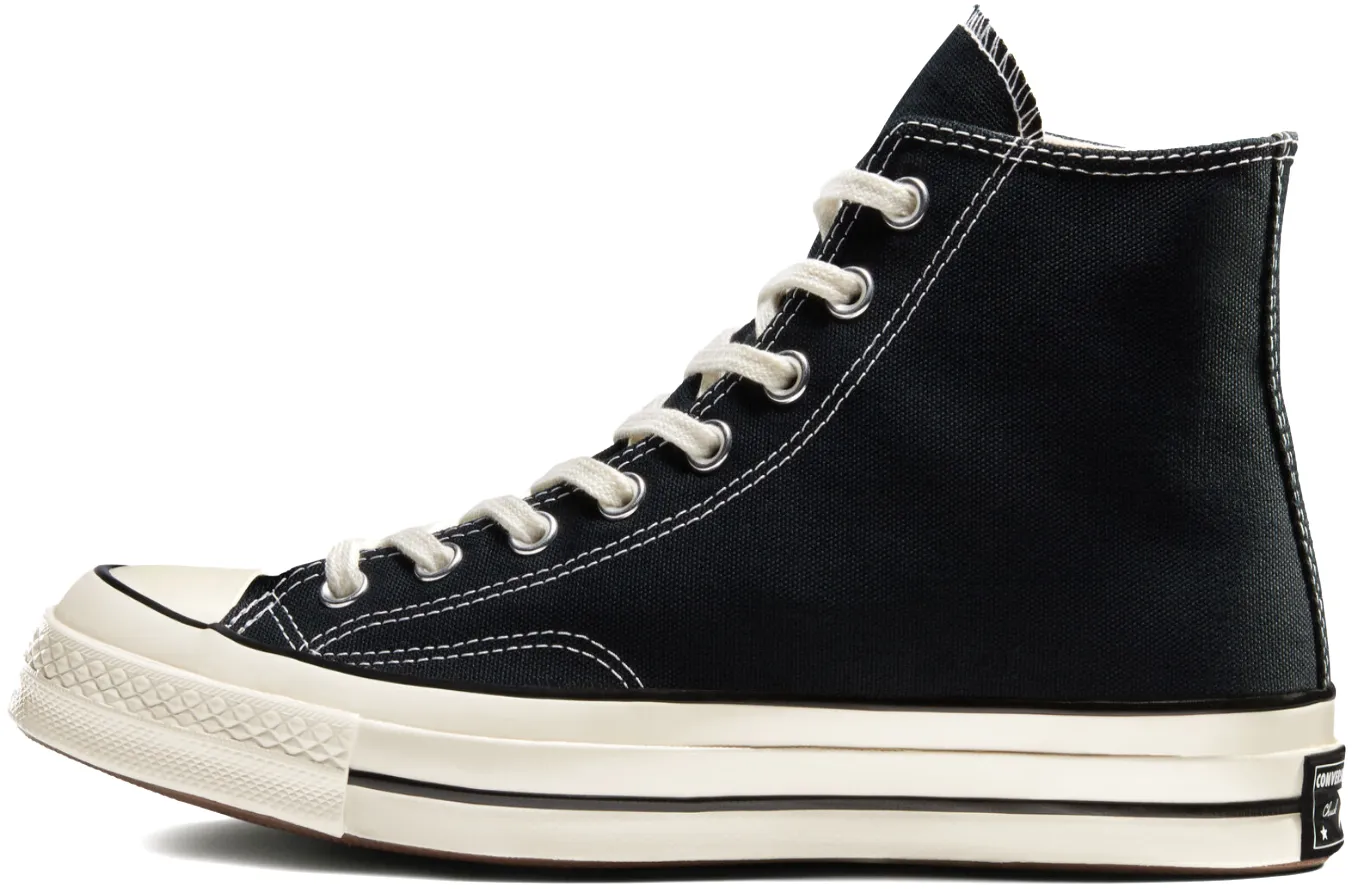 Converse Chuck Taylor All Star 70s Hi Top Black/Black/Egret Dusk Run Buckle Up