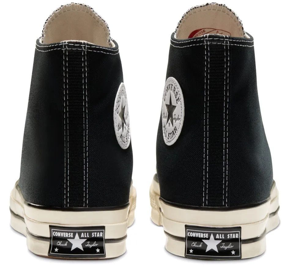 Converse Chuck Taylor All Star 70s Hi Top Black/Black/Egret Breath Focus Arch support