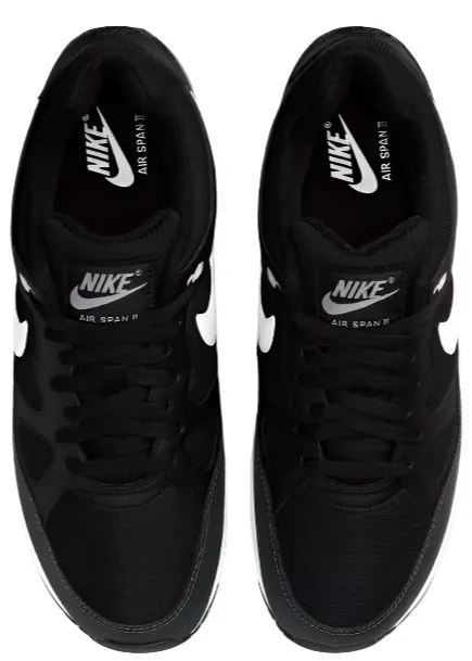 Nike Air Span II Black Anthracite Energy Return Compound Quiet Step