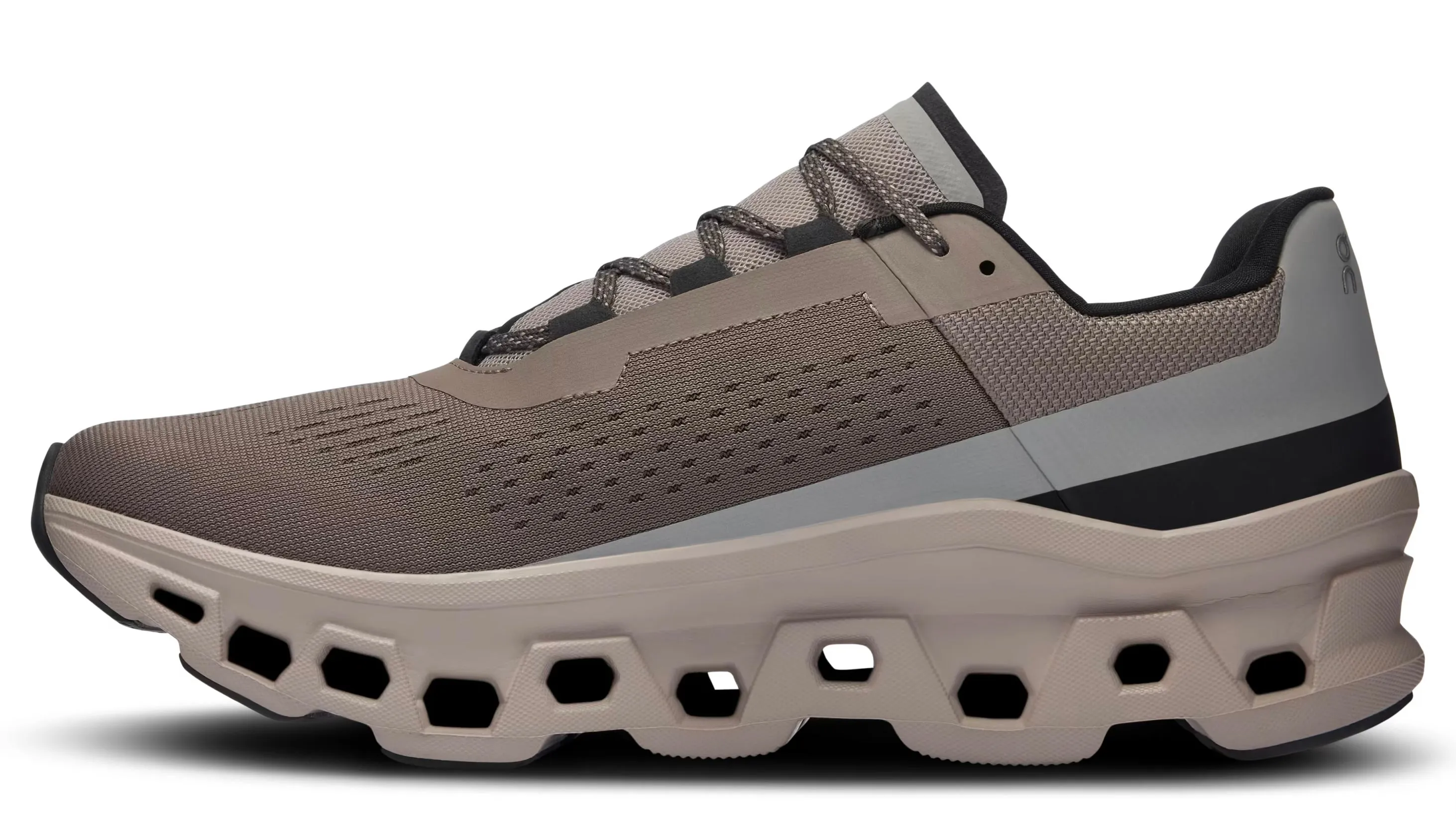 On Running Cloudmonster Cinder Fog Comfort Upper Material