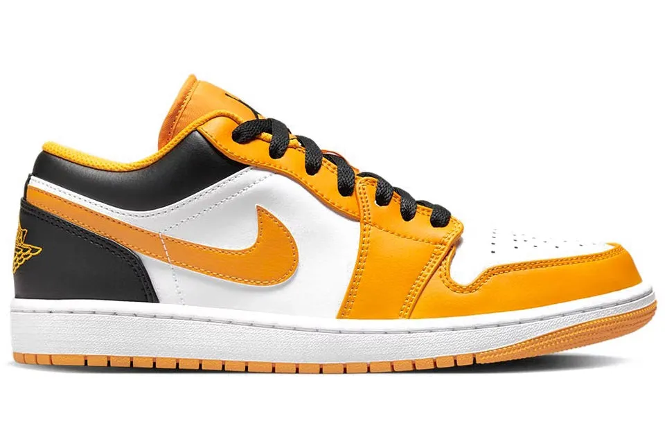 Air Jordan 1 Low University Gold White (TAXI) Tensile Fiber Upper TPU Heel Stabilizer