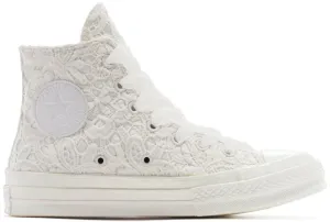Converse Chuck Taylor All Star 1970s Hi Top Crochet Satin Vintage White/Black Wear Ready