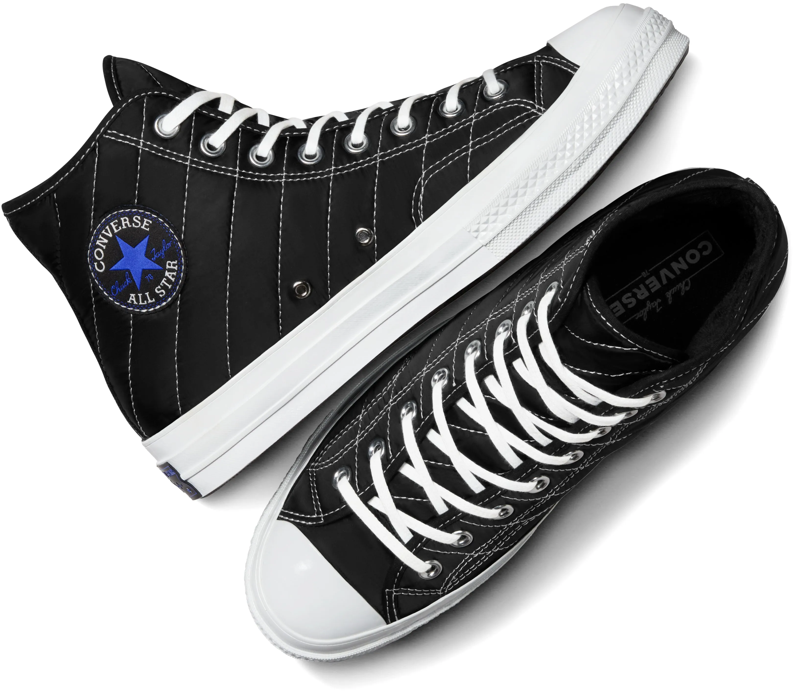 Non-Slip Design Chill Moves Converse Chuck Taylor All Star 1970s Hi Top Puffy Black