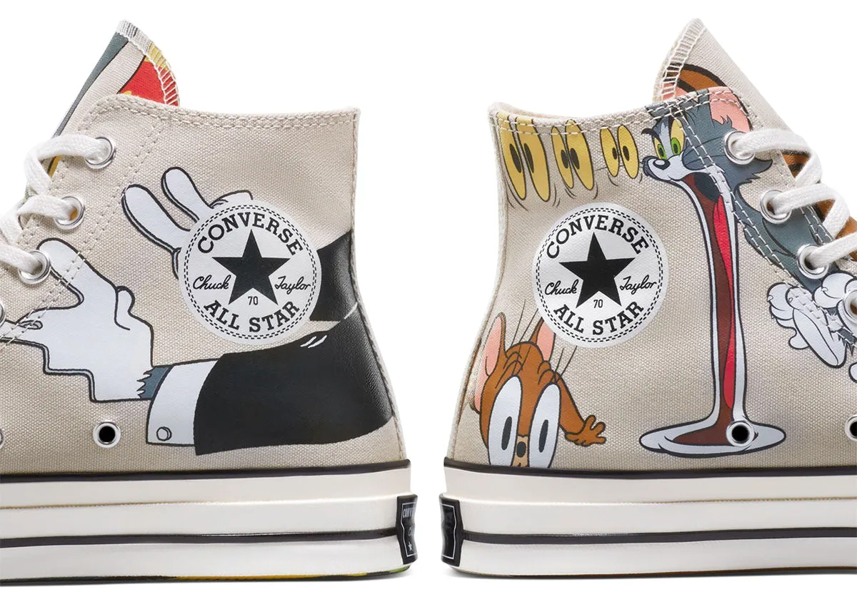 Easy Clean Converse Chuck Taylor All Star 1970s Hi Top Tom and Jerry Grey/Egret/Black