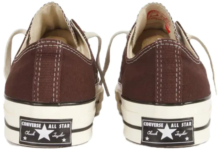 Skill Step High Quality Leather Converse Chuck Taylor All Star 1970s Low Top Dark Root